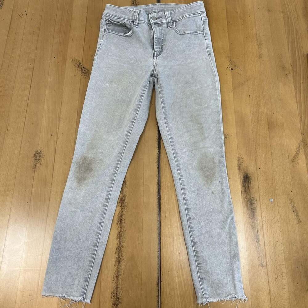 Gap Universal Jegging Mid Rise Size 27 Gray Wash Jeans
